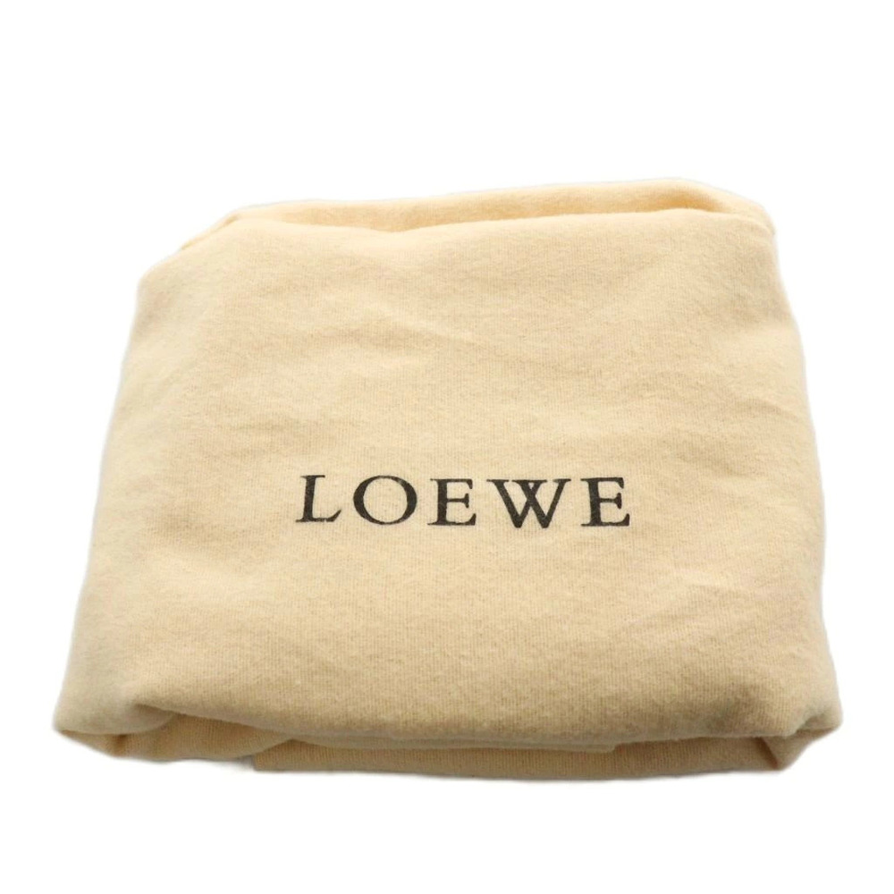 Loewe Anagram Nappa Aire Handbag Leather Enamel Khaki Green Brown - Picture 7 of 9